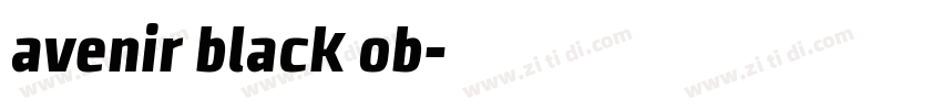 avenir black ob字体转换